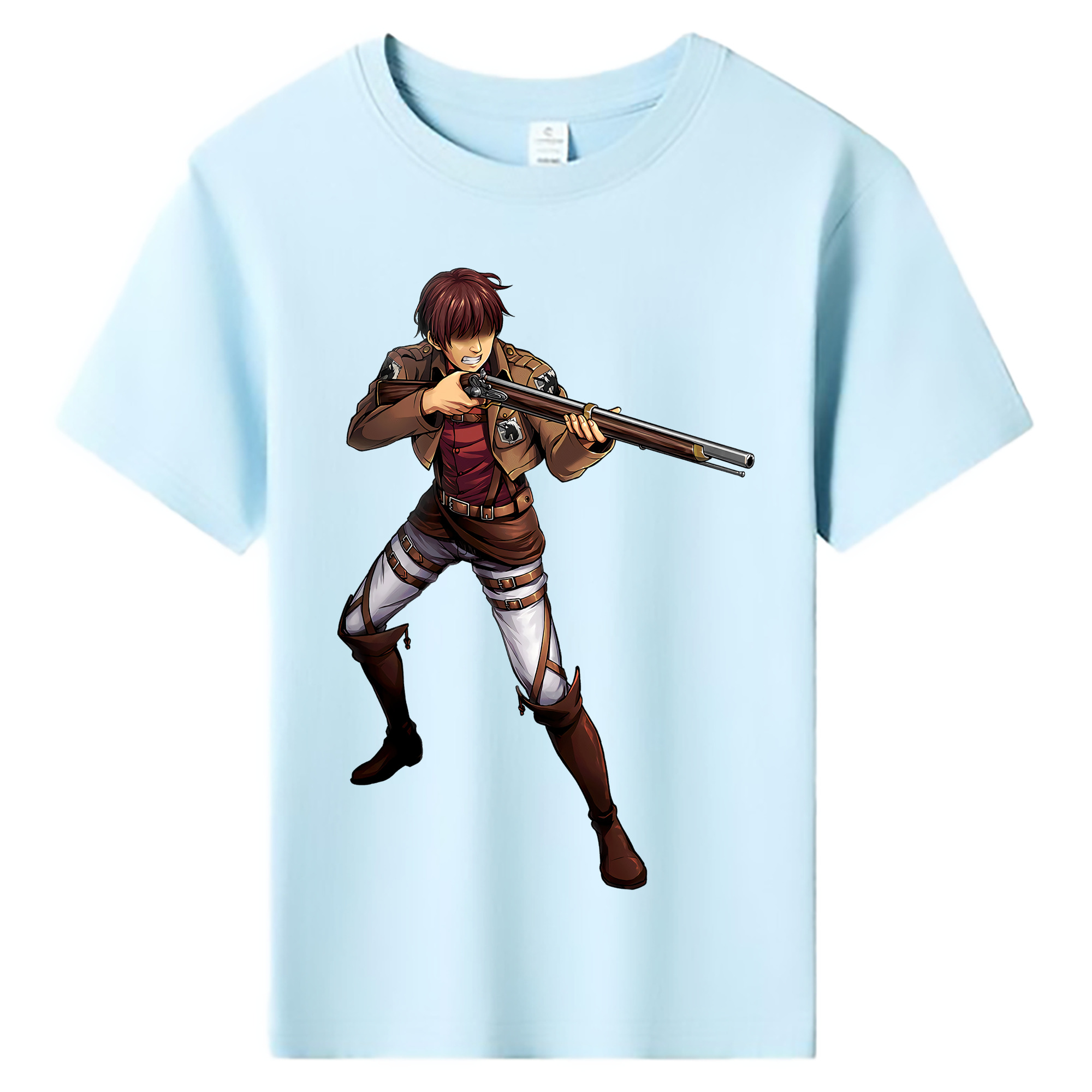 （画像用） 進撃の巨人 Attack on Titan 綿100％キッズTシャツ（フロントプリント）